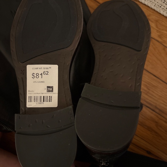 Franco Sarto Meyer High Shaft Boots – Black Leather – Size 7.5 - Picture 4 of 6